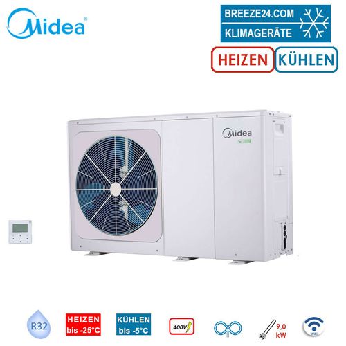 Midea MHC‑V12W/D2RN8‑BER90 Monoblock‑Wärmepumpe (12 kW inkl. 9 kW Elektroheizung)