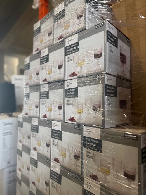 Wine Glass Set | 4-piece | Glass | New | Retailware | Palletware | Warehouse DE