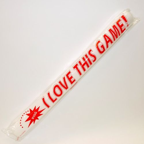 LED-Foamsticks I LOVE THIS GAME! | 3000 pieces | LED lighting | 3 lighting modes | 40 cm length | Soft foam | Battery operated | Event- & Fanartikel | Large package | DE Warehouse