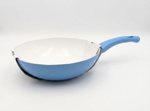 Aeternum Happy Color Wokpfanne Ø 28 cm | Pink & Blue in Set | Ceramic OK® Ceramic Coating | Forged Aluminum | Deep Wokform | Bakelite Handle | Pink & Blue in Set | DE Warehouse