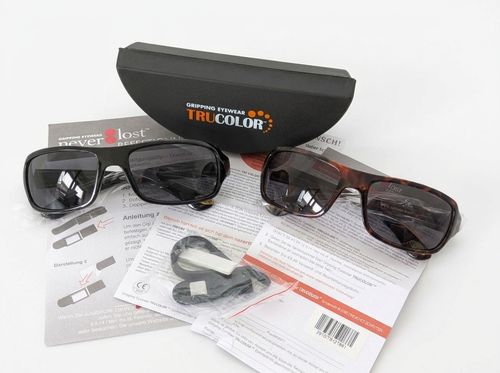 True Colour Sunglasses Set (2 pieces) | Melanin lenses | UV protection | Contrast reinforcement | Anti-binding | DE Bearing