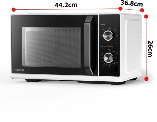 Toshiba Solo Microwave 20 L – MW3-MM20PF(WH) | Black/White | New | Warehouse