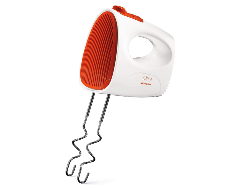 Ariete 1541 Mixy Orange Multifunctional Mixer | 250 W Power | 5 Speeds + Turbo | kneading hook & snowbesen | compact | powerful | DE Warehouse