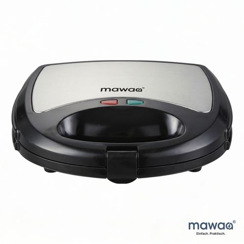 mawaa 3-in-1 sandwich maker MSW-12675-SB | 750 W | Replaceable plates | Sandwiches, Waffles & Grilles | Anti-stick coating | Fat collection system | Sheet locking | Non-slip feet | Silver/Black |