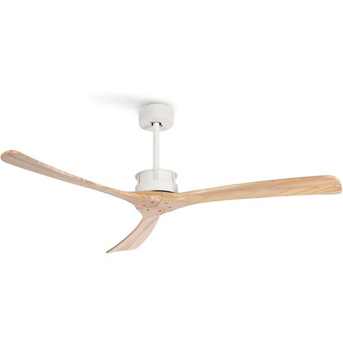 CREATE WIND LARGE + PCB | White / Natural Wood | Ø152 cm | 40W | Remote control | DE Warehouse