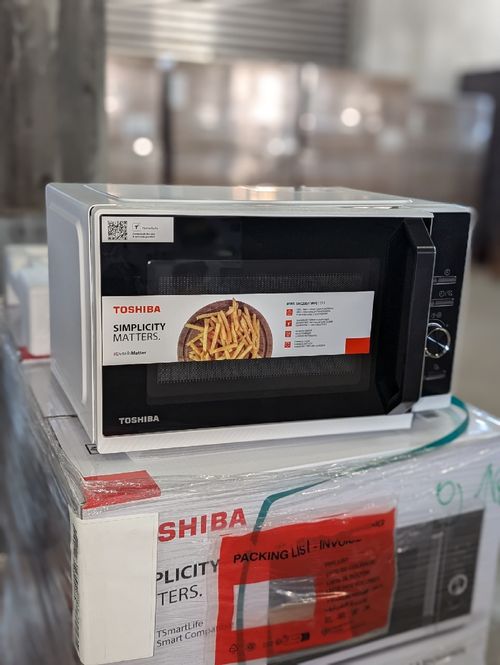 Toshiba MW3-SAC23SF(WH) 3-in-1 microwave – 23 liters, grill, hot air, Air Fryer