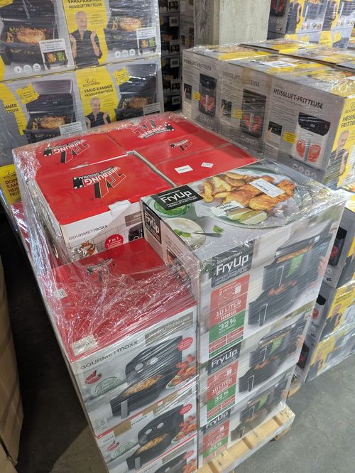  Mix-Palette Airfryer | Gourmetmaxx 14578 4L | FryUp Doppelkammer Airfryer 2x5L | Fettarmes Frittieren | Dual Zone Technologie | Für Familien & Haushalte | 1400W+ | DE Lager