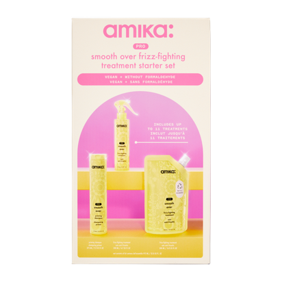 Amika Pro Smooth Over Frizz-Fighting Treatment – Big Trial Set | New | Palettenware | Lager DE