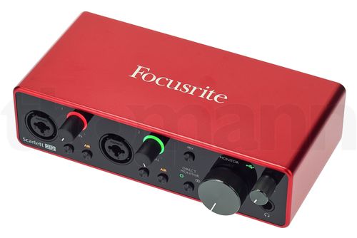 Focusrite Scarlett 2i2 3rd Gen – USB audio interface with 2 microphone preamplifiers & 24-bit192 kHz