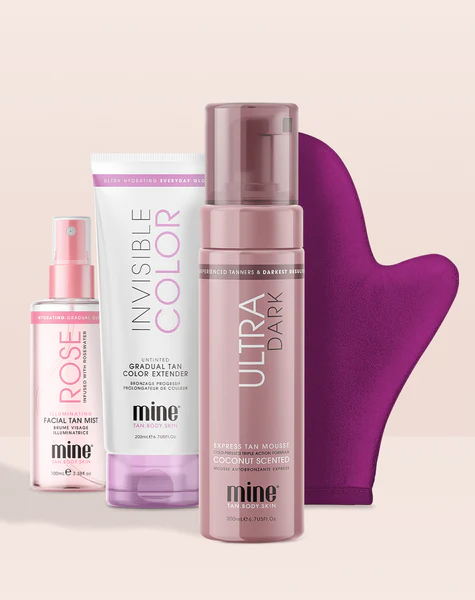 Mine.Tan Ultra Dark Deluxe Bronze Set