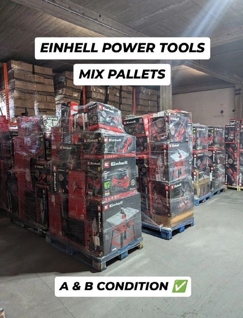 EH1 - Einhell Power Tools MIXPALLET - A & B GRADE / Power Tools, Garden Equipment, Machines and More