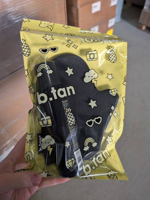b.tan Dunkles Selbstbräuner-Set | 560 Stk. | Made in USA | Palettenware | Lager DE